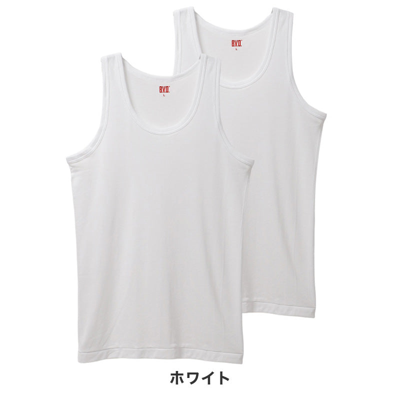 メンズ インナー ランニングシャツ タンクトップ 接触冷感 吸水速乾 M l LL 白 無地 2枚組 BVD NEW STANDARD 涼しい 下着 肌着 夏用 涼感 ドライ インナーシャツ ノースリーブ ビジネス クールビズ Yシャツ 下 汗対策 快適 サラサラ 通気性 デイリー 紳士 男性用