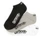OUTDOOR PRODUCTS スニーカーソックス 3足組 25-27cm (メンズ ソックス 靴下 スニーカー丈 カジュアル 柄 3足セット アウトドアプロダクツ)