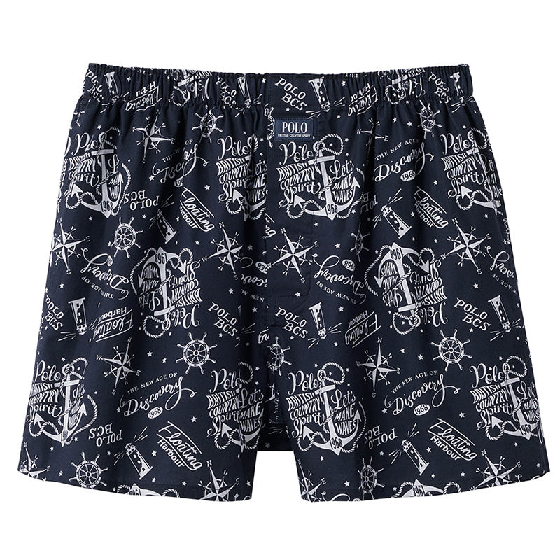 POLO トランクス メンズ 綿100 前あき ボタン付き ゆったり 下着 M L LL 男性 紳士 インナー パンツ コットン ブリーフ 先染め プリント チェック ブランド おしゃれ カジュアル 通気性 快適 肌にやさしい プレゼント ギフト 父の日 春 夏 秋 オールシーズン シンプル