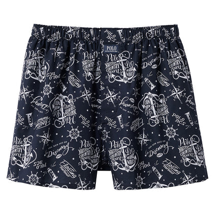 POLO トランクス メンズ 綿100 前あき ボタン付き ゆったり 下着 M L LL 男性 紳士 インナー パンツ コットン ブリーフ 先染め プリント チェック ブランド おしゃれ カジュアル 通気性 快適 肌にやさしい プレゼント ギフト 父の日 春 夏 秋 オールシーズン シンプル