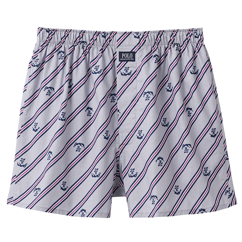 POLO トランクス メンズ 綿100 前あき ボタン付き ゆったり 下着 M L LL 男性 紳士 インナー パンツ コットン ブリーフ 先染め プリント チェック ブランド おしゃれ カジュアル 通気性 快適 肌にやさしい プレゼント ギフト 父の日 春 夏 秋 オールシーズン シンプル