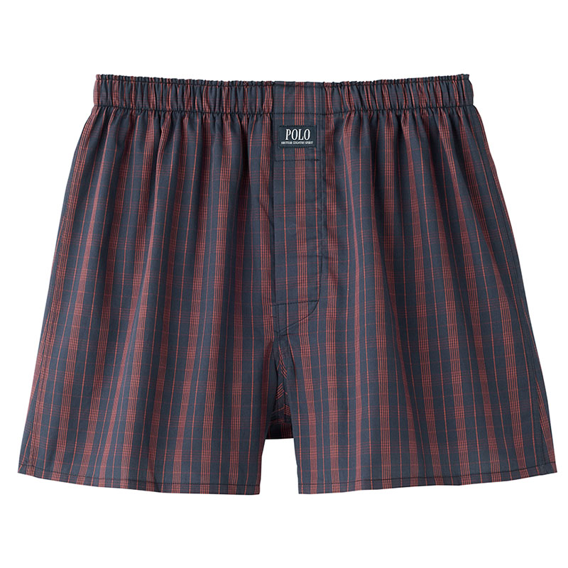 POLO トランクス メンズ 綿100 前あき ボタン付き ゆったり 下着 M L LL 男性 紳士 インナー パンツ コットン ブリーフ 先染め プリント チェック ブランド おしゃれ カジュアル 通気性 快適 肌にやさしい プレゼント ギフト 父の日 春 夏 秋 オールシーズン シンプル