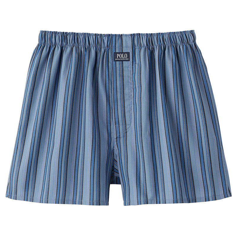 POLO トランクス メンズ 綿100 前あき ボタン付き ゆったり 下着 M L LL 男性 紳士 インナー パンツ コットン ブリーフ 先染め プリント チェック ブランド おしゃれ カジュアル 通気性 快適 肌にやさしい プレゼント ギフト 父の日 春 夏 秋 オールシーズン シンプル