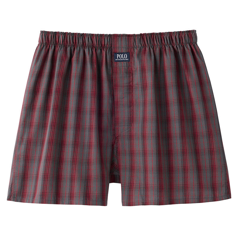 POLO トランクス メンズ 綿100 前あき ボタン付き ゆったり 下着 M L LL 男性 紳士 インナー パンツ コットン ブリーフ 先染め プリント チェック ブランド おしゃれ カジュアル 通気性 快適 肌にやさしい プレゼント ギフト 父の日 春 夏 秋 オールシーズン シンプル