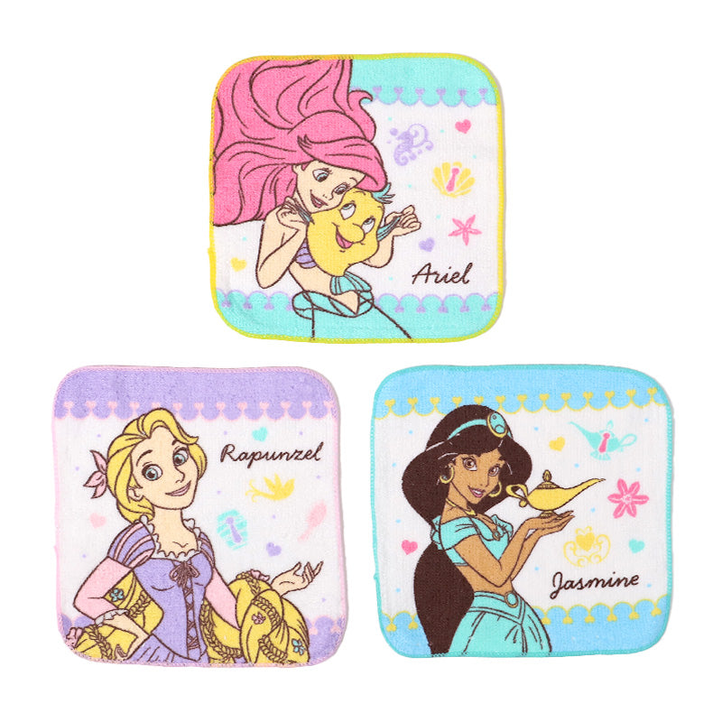 ハンドタオル ハンカチ 3枚組 キャラクター 柄違い キッズ 子供 保育園 幼稚園 小学生 小学校 約16×16cm プチハンドタオル ウォッシュタオル おしぼりタオル 3P 子供用タオル 入園 ネームタグ まとめ買い セット