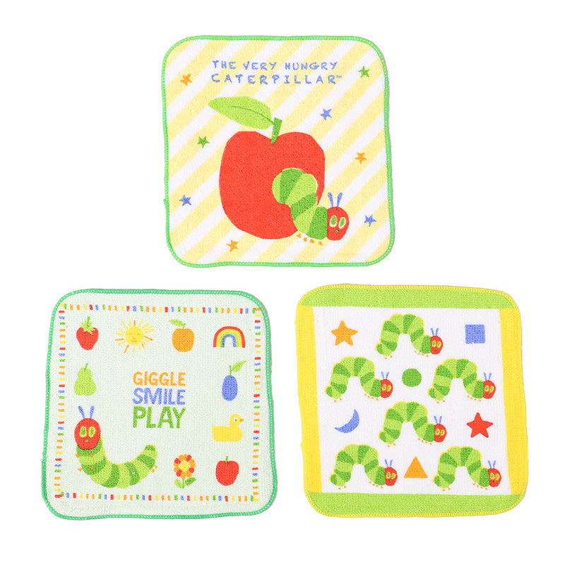 ハンドタオル ハンカチ 3枚組 キャラクター 柄違い キッズ 子供 保育園 幼稚園 小学生 小学校 約16×16cm プチハンドタオル ウォッシュタオル おしぼりタオル 3P 子供用タオル 入園 ネームタグ まとめ買い セット