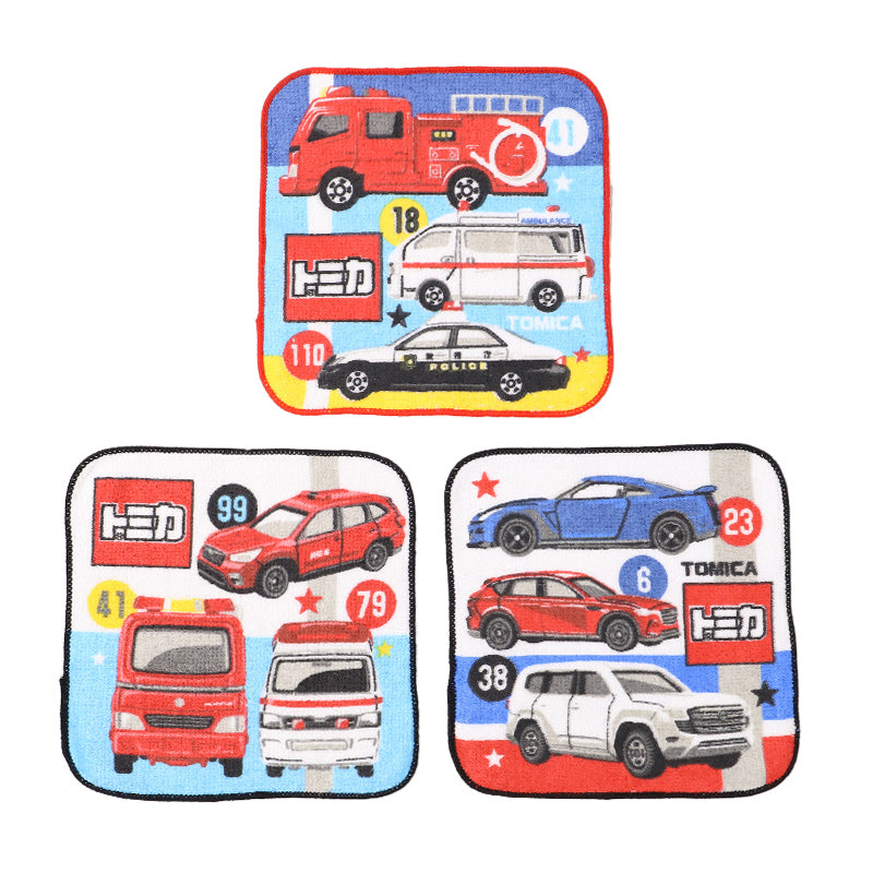 ハンドタオル ハンカチ 3枚組 キャラクター 柄違い キッズ 子供 保育園 幼稚園 小学生 小学校 約16×16cm プチハンドタオル ウォッシュタオル おしぼりタオル 3P 子供用タオル 入園 ネームタグ まとめ買い セット