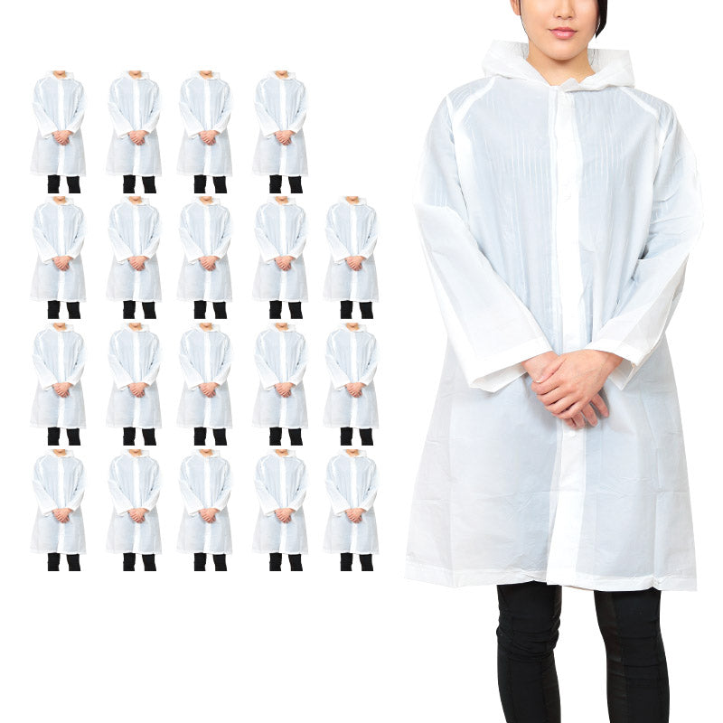 雨合羽 20枚セット レインコート レインポンチョ ポンチョ 使い捨て 大人用 透明 雨具 コート・ポンチョ メンズ レディース クリア 大きい 子供用 カッパ 雨合羽 レイングッズ 雨の日 雨天