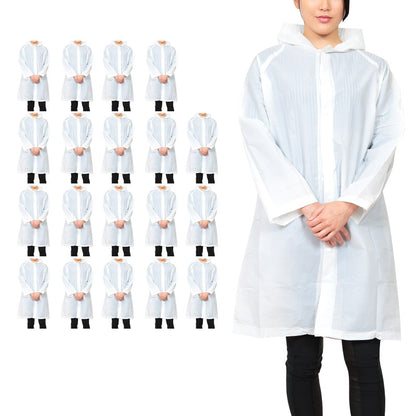 雨合羽 20枚セット レインコート レインポンチョ ポンチョ 使い捨て 大人用 透明 雨具 コート・ポンチョ メンズ レディース クリア 大きい 子供用 カッパ 雨合羽 レイングッズ 雨の日 雨天