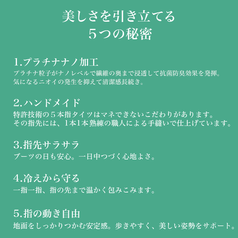 レディース 5本指タイツ 30デニール M-L・L-LL (タイツ 五本指 シアータイツ 防寒 黒) (在庫限り)