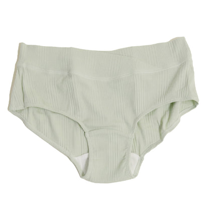 マタニティ ショーツ 浅ばき パンツ 下着 産前 産後 M・L (マタニティー 妊婦 インナー 綿混 ローライズ 出産準備 ランダムリブ)