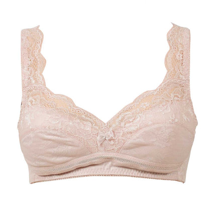 ホックなしかぶり ラン型らくらくブラジャー M～3L (ノンワイヤー ブラ ブラジャー らく らくブラ メッシュ アンダーメッシュ かぶり)