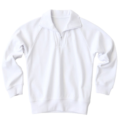 体操服 長袖 襟付き ハーフジップ 大きいサイズ 体操着 S～3L 衿つき ファスナー チャック ゆったり 長そで 小学校 小学生 男子 女子 スクール 子供 キッズ ジュニア