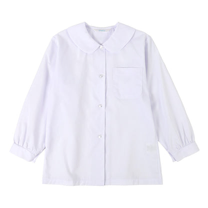 ★リニューアル★ 長袖ブラウス スクールシャツ 長袖 女子 ブラウス 学生 長袖シャツ 丸襟 フォーマル 大きいサイズ 110cmA～170cmB B体 学生服 小学 中学 高校 学校 女の子 制服 シャツ 白 無地 抗菌防臭 スクログ 110 120 130 140 150 160 170