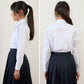 スクールシャツ 女子 長袖 3枚セット 形態安定 制服 カッターシャツ ブラウス SS(A体)～3L(B体) 学生服 ワイシャツ 白 中学生 高校生 女の子 yシャツ 学生 レディース 子供 まとめ買い 大きいサイズ プラスサイズ ぽっちゃり (送料無料)
