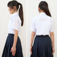 Schoolog 女子用 半袖カッターシャツ 3枚セット SS(A体)～3L(B体) 学生服 ワイシャツ 中学生 高校生 女の子 制服 シャツ 形態安定 Yシャツ (送料無料)