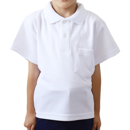 スクール ポロシャツ 半袖 キッズ 子供 制服 小学生 スクールシャツ 100 110 120 130 140 150 160 170 180 cm 小学校 半そで 白 男子 女子 学生服 通学用 夏服 学校 学生ポロシャツ 男の子 女の子 学生服 制服 通学着 大きいサイズ 梅雨対策 部屋干し対策 乾きやすい