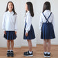 ポロシャツ キッズ 長袖 スクール 子供 小学生 制服 スクールシャツ 100cm～180cm 小学校 男子 女子 白 大きいサイズ 150 160 170 学生服 通学用 学校