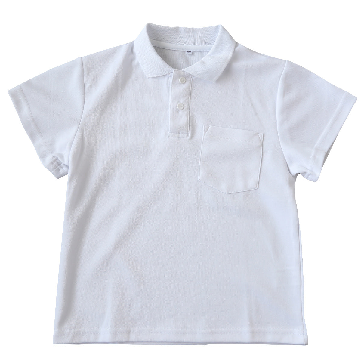スクール ポロシャツ 半袖 キッズ 子供 スナップボタン スクールシャツ 制服 小学生 100cm～180cm 男子 女子 小学校 白 学生服 通学用 夏服 学校 120 130 140 150 160 170 180 大きいサイズ