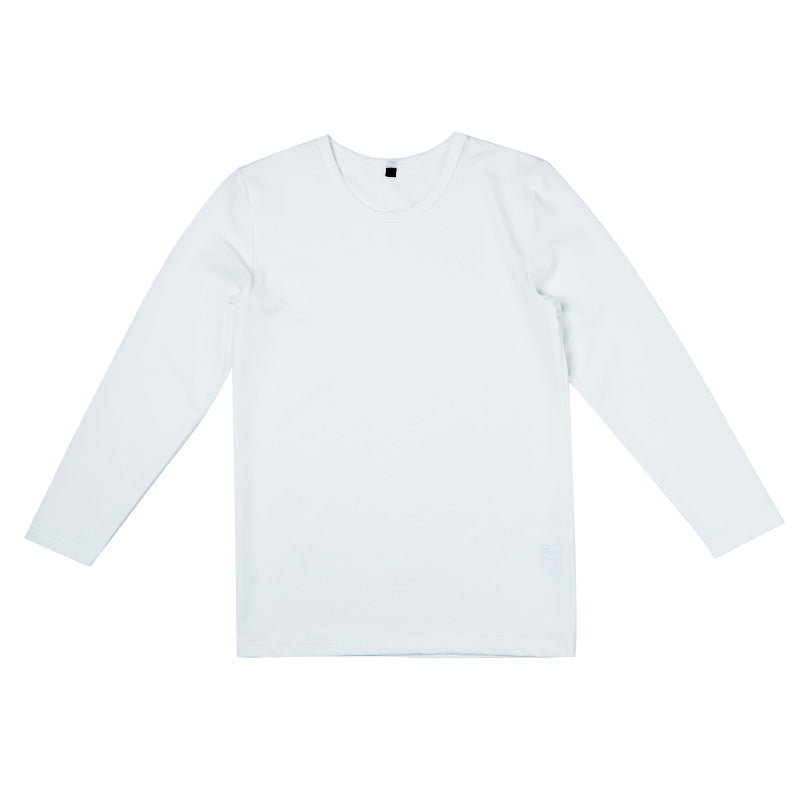 キッズ 野球 インナー ジュニア スポーツインナー 丸首 長袖 シャツ 吸水速乾 UVカット 120 130 140 150 160 170cm 伸縮 アンダーシャツ 子供 男女兼用 白 黒 練習用 ベースボール サッカー 体育 速乾 夏用 (在庫限り)