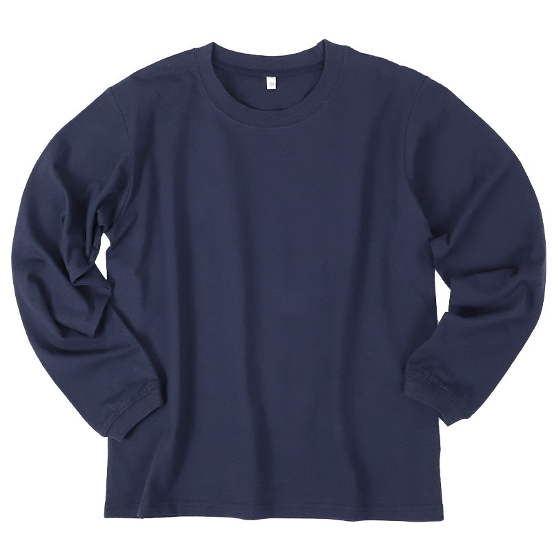 綿100％ キッズ 子供服 長袖Tシャツ 薄手 無地 ジュニア 100～160cm 子供 ロンT 綿100% コットン 無地 子供服 男の子 女の子 トップス インナー 肌にやさしい 通園 通学 ルームウェア パジャマ 重ね着 冷房対策 春 秋 シンプル 定番 デイリー
