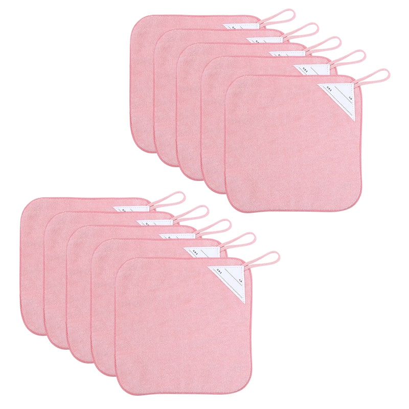 【10枚セット】 ループ付き タオル ループタオル  綿100 まとめ買い ハンドタオル 保育園 幼稚園 20cm 20cm×20cm ループ付タオル 子供用 キッズ 男の子 女の子 名前 入園準備 無地 紐付きタオル ウォッシュタオル 小さいタオル 子供用タオル 園児用タオル ハンカチ 入園