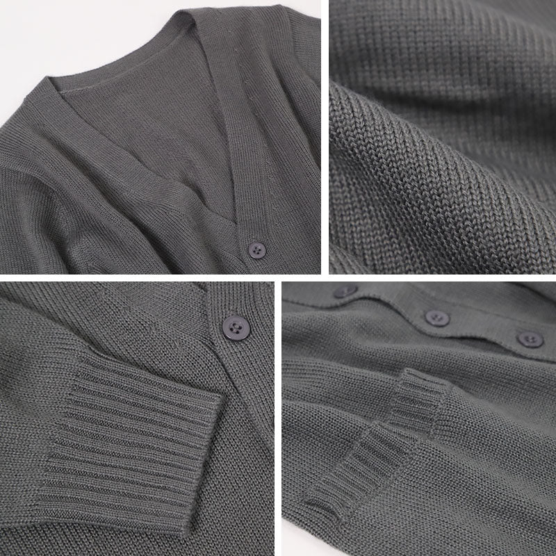 スクールカーディガン 女子 高校生 ウール 暖かい 洗える S～3L ゆったり 制服 冬 ニット 洗える スクール カーディガン 学生 黒 グレー ベージュ 中学生 小学生 大きいサイズ S M L LL 3L