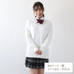 スクールセーター 女子 綿100% 制服 ニット コットン 薄手 無地 vネック S～3L スクール セーター 学生 レディース 春 秋 綿 中学生 高校生 S M L LL 3L 大きいサイズ 白 紺 黒 グレー ベージュ 洗える シンプル