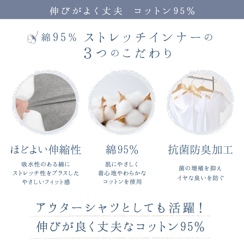 SchooLog 綿混 ストレッチ 裾ラウンドタンクトップ 3枚セット 100cm～160cm 子ども 男の子 女の子 100 110 120 130 140 150 160 インナー 背中が出ない 綿 子供服 トップス 春 夏 重ね着 ジュニア シンプル