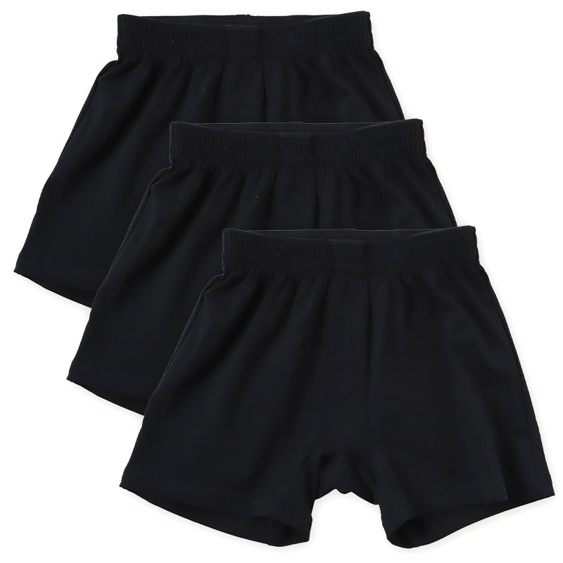 キッズ トランクス 子供 綿 男の子 パンツ ニットトランクス 前開き 3枚セット 130cm～160cm 下着 肌着 子供用 綿混 無地 シンプル インナー 子ども ジュニア コットン 小学生