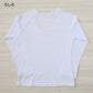 セーラー服 インナー 綿100% 7分袖 tシャツ vネック S～BL 中学生 高校生 長袖 下着 子供 女の子 ジュニア キッズ スクール 学生 レディース コットン 抗菌防臭