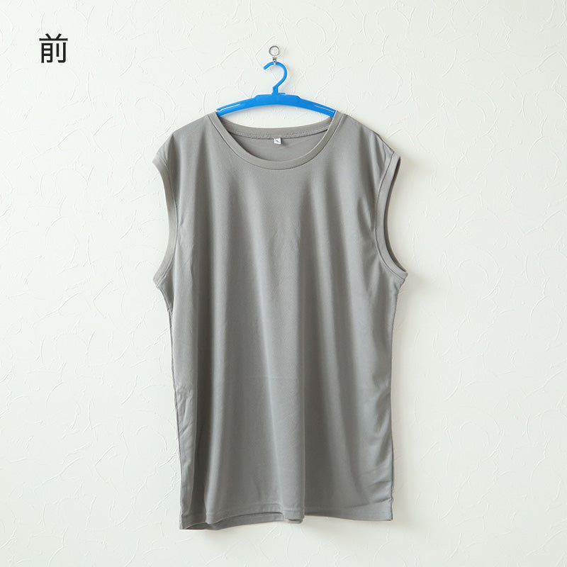 大きいサイズ メンズ スリーブレス ノースリーブ インナー メッシュ 丸首 クルーネック 3L～5L 肌着 シャツ 下着 夏 涼しい ビッグ 大寸 白t 大きめ でかい ぽっちゃり 肥満 マッチョ 筋肉 体型カバー 3L 4L 5L (在庫限り)