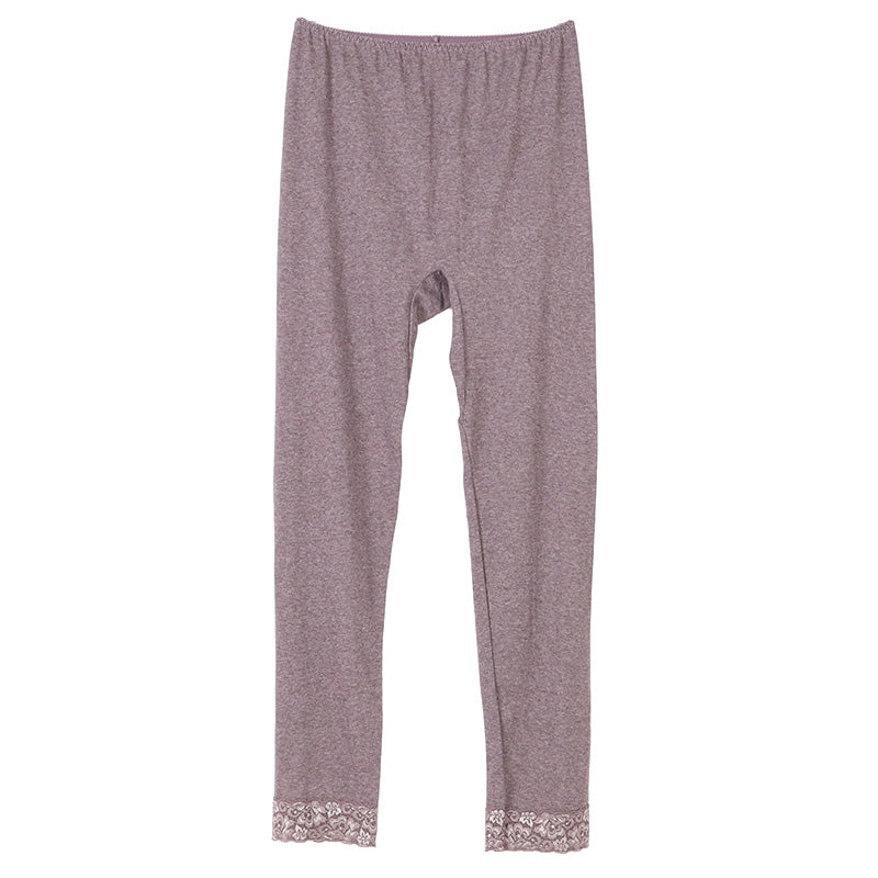 婦人 スラックス下 ズボン下 インナーボトム ボトムス 3L 4L 5L 婦人肌着 下着 肌着 レギンス スパッツ 暖かい あったか 防寒 冬 綿混