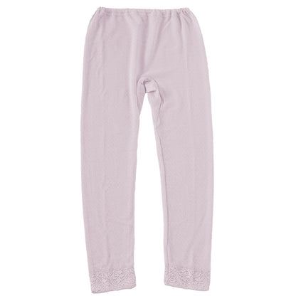 婦人 スラックス下 ズボン下 インナーボトム ボトムス キルトニット M～LL 婦人肌着 下着 肌着 レギンス スパッツ 薄手 暖かい あったか 防寒 冬 綿混