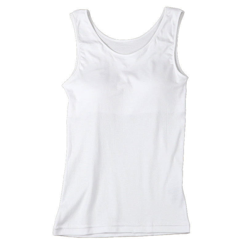 レディース 綿100％ カップ付き タンクトップ ブラトップ ノースリーブ インナー 肌着 M L LL UVカット 紫外線対策 保湿 下着 女性 婦人 インナーシャツ コットン 夏