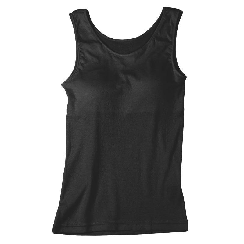 レディース 綿100％ カップ付き タンクトップ ブラトップ ノースリーブ インナー 肌着 M L LL UVカット 紫外線対策 保湿 下着 女性 婦人 インナーシャツ コットン 夏