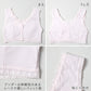 前開き ノンワイヤーブラ ブラジャー ハーフトップ ブラ 綿 コットン レディース M L LL 3L 下着 インナー シンプル 無地 レース