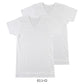 tシャツ v首 シャツ メンズ 半袖 2枚組 吸汗速乾 M L LL vネック カノコ 肌着 下着 インナー 綿混 無地 ホワイト 白 プレゼント ギフト 父の日 敬老の日 (在庫限り)