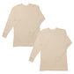 2枚組 綿100% メンズ インナー 保温 あったか 肌着 長袖 tシャツ 丸首 厚地 M L LL あったかインナー 遠赤外線 クルーネック 下着 インナーシャツ 綿 コットン 無地 秋 冬 30代 40代 50代 60代