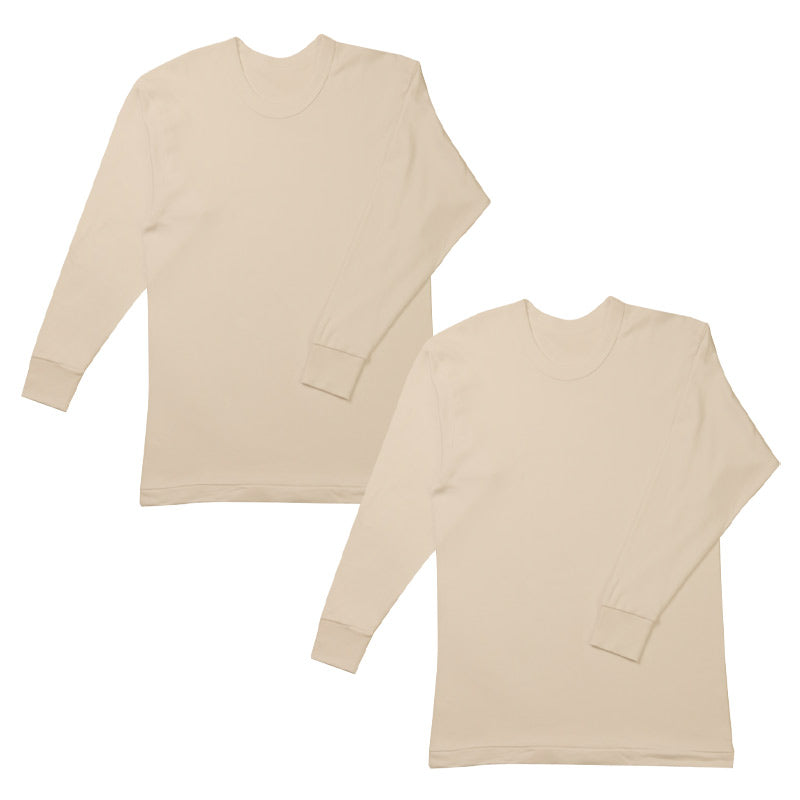 2枚組 綿100% メンズ インナー 保温 あったか 肌着 長袖 tシャツ 丸首 厚地 M L LL あったかインナー 遠赤外線 クルーネック 下着 インナーシャツ 綿 コットン 無地 秋 冬 30代 40代 50代 60代