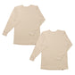 2枚組 綿100% メンズ インナー 保温 あったか 肌着 長袖 tシャツ U首 厚地 M L LL あったかインナー 遠赤外線 下着 インナーシャツ 綿 コットン 無地 秋 冬 30代 40代 50代 60代