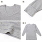 2枚組 綿100% メンズ インナー 保温 あったか 肌着 長袖 tシャツ U首 厚地 M L LL あったかインナー 遠赤外線 下着 インナーシャツ 綿 コットン 無地 秋 冬 30代 40代 50代 60代