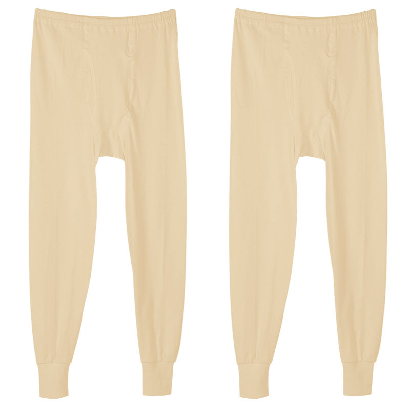 2枚組 綿100% メンズ インナー 保温 あったか 肌着 長ズボン下 M L LL あったかインナー 遠赤外線 下着 ボトム スパッツ レギンス 綿 コットン 無地 秋 冬 30代 40代 50代 60代