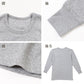 表裏綿100% メンズ インナー 保温 あったか 長袖 tシャツ 丸首 肩ひじ当付き M L LL 肌着 厚地 あったかインナー 遠赤外線 下着 インナーシャツ 綿 コットン 無地 秋 冬 30代 40代 50代 60代