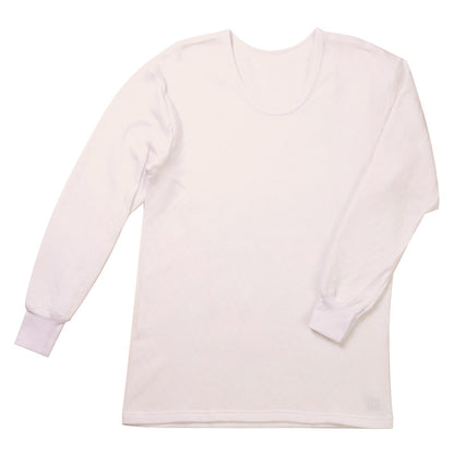 表裏綿100% メンズ キルト インナー 保温 あったか 長袖 tシャツ U首 M L LL 肌着 厚地 あったかインナー 下着 インナーシャツ 綿 コットン 無地 寒さ対策 冷え対策 秋 冬 30代 40代 50代 60代