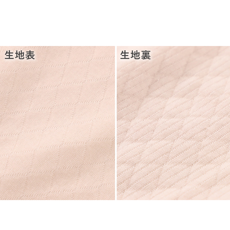 婦人 中綿入り キルト 8分袖 スリーマー レディース 冬用 M L LL 綿 インナー シャツ 長袖 綿肌着 冷え対策 あったか 防寒 下着 冬 天然素材