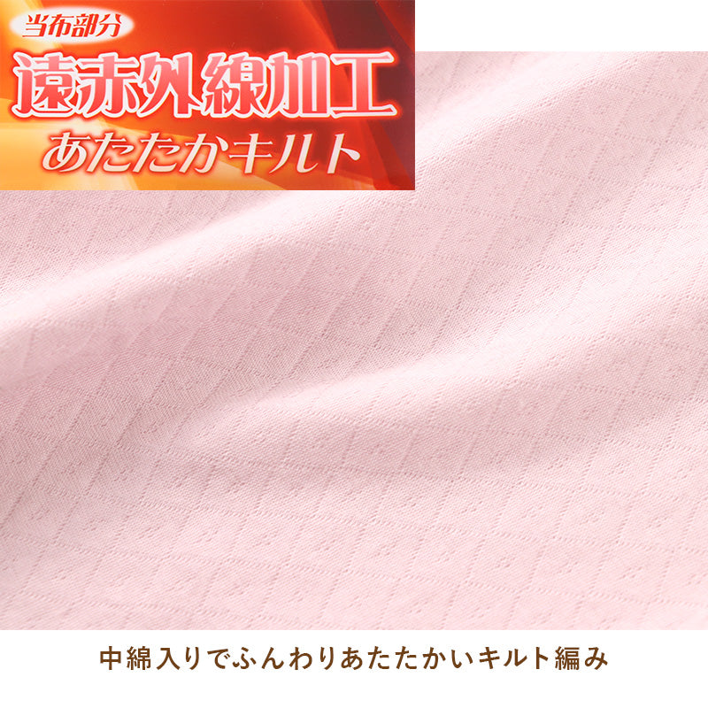 婦人 中綿入り キルト スラックス下 腰膝当付 レディース 冬用 あったか M L LL 肌着 キルトスパッツ インナー 綿100 綿 キルトインナー 防寒 ボトム スラ下 中わた入り あたたか ソフト ぬくもり 保温 重ねばき 冷え対策