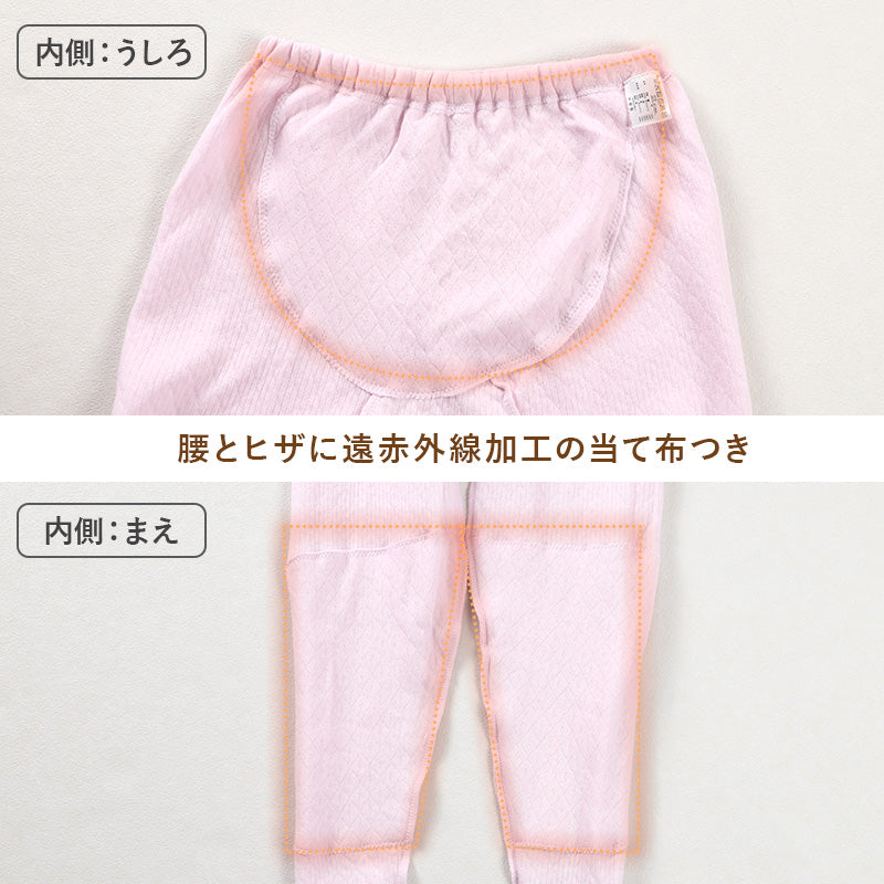 婦人 中綿入り キルト スラックス下 腰膝当付 レディース 冬用 あったか M L LL 肌着 キルトスパッツ インナー 綿100 綿 キルトインナー 防寒 ボトム スラ下 中わた入り あたたか ソフト ぬくもり 保温 重ねばき 冷え対策