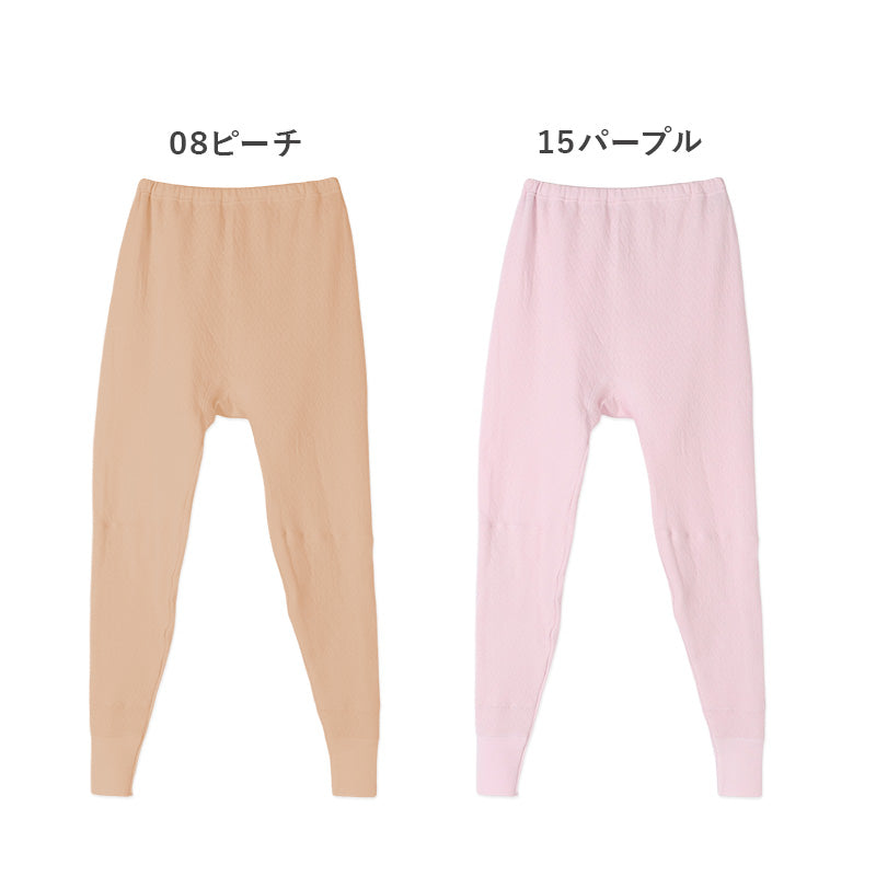 婦人 中綿入り キルト スラックス下 腰膝当付 レディース 冬用 あったか M L LL 肌着 キルトスパッツ インナー 綿100 綿 キルトインナー 防寒 ボトム スラ下 中わた入り あたたか ソフト ぬくもり 保温 重ねばき 冷え対策