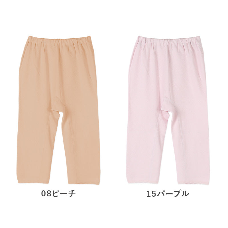 婦人 中綿入り キルト 7分丈 ボトム 腰膝当付 レディース 冬用 あったか M L LL 肌着 キルトスパッツ スパッツ インナー 綿100 綿 キルトインナー 防寒 ボトム 中わた入り あたたか ソフト ぬくもり 保温 重ねばき 冷え対策